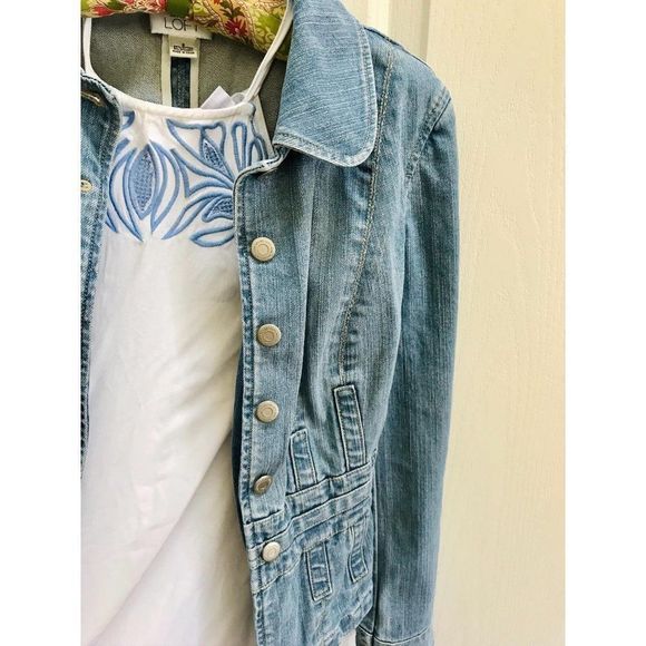 Ladies Blue Denim Jean Jacket size Small - Picture 5 of 7